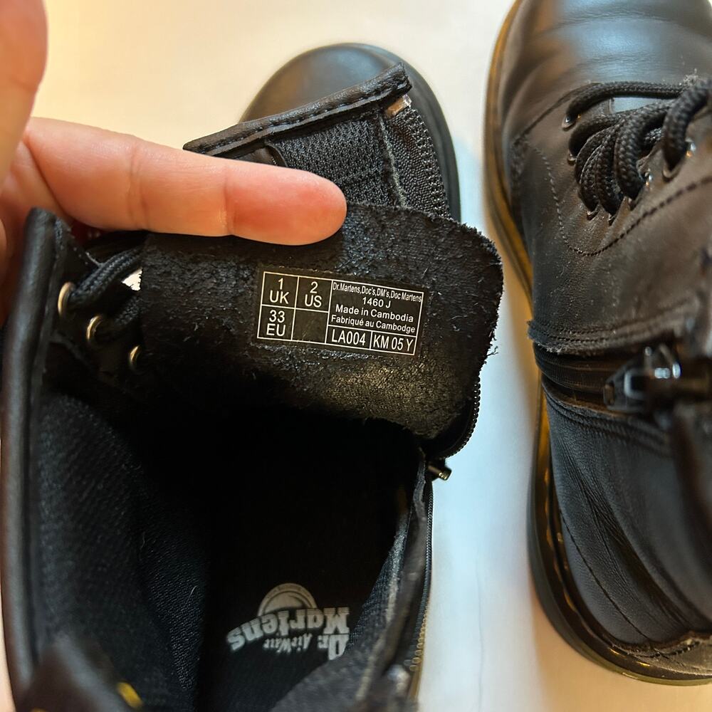 Dr Martens Junior 1460 Softy T Leather Lace Up Boots 2 - Picture 5 of 5